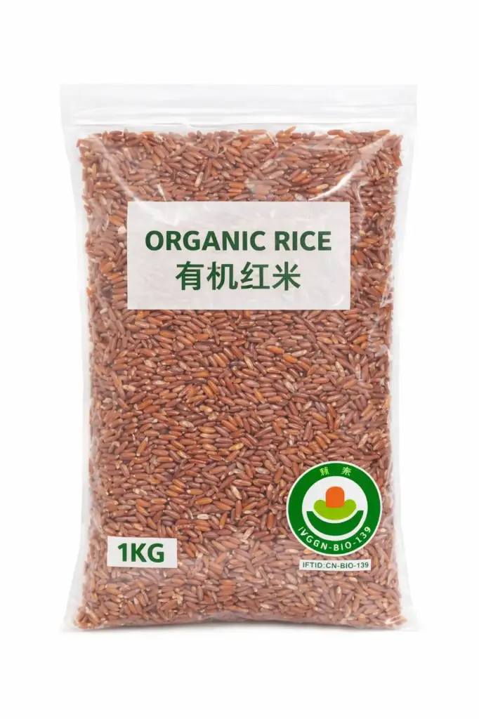 1kg Minfeng Organic Red Rice 有机红糙米