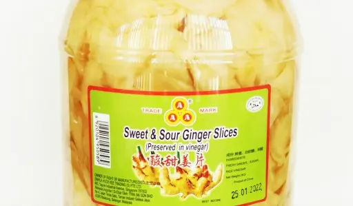 230g 3A Preserved Ginger Slices 酸姜片