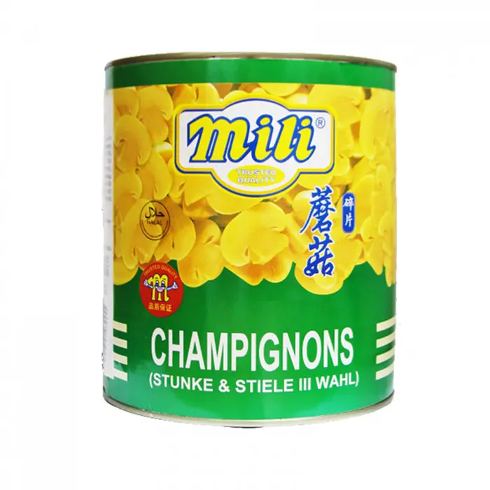 2840g Mili A10 Sliced Mushrooms 六罐蘑菇片