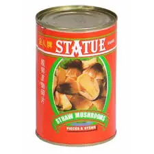 425g Statue Straw Mushroom Slices 企人牌草菇碎
