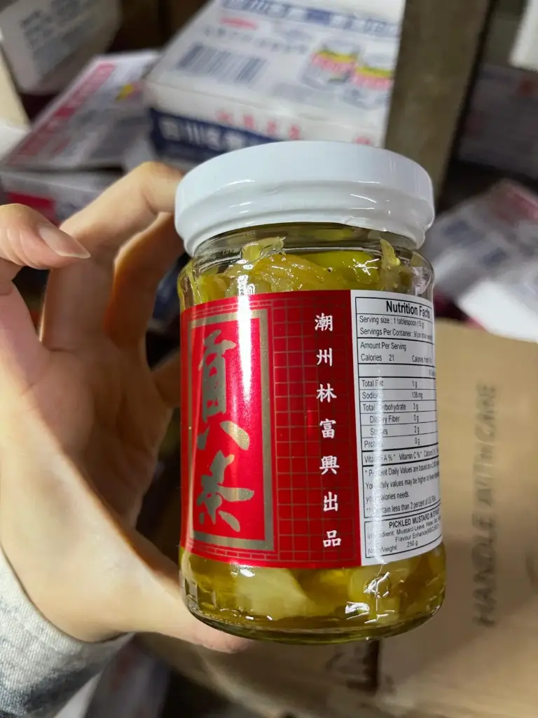 250g Thai Sweet Pickeld Mustard 林福兴泰国贡条