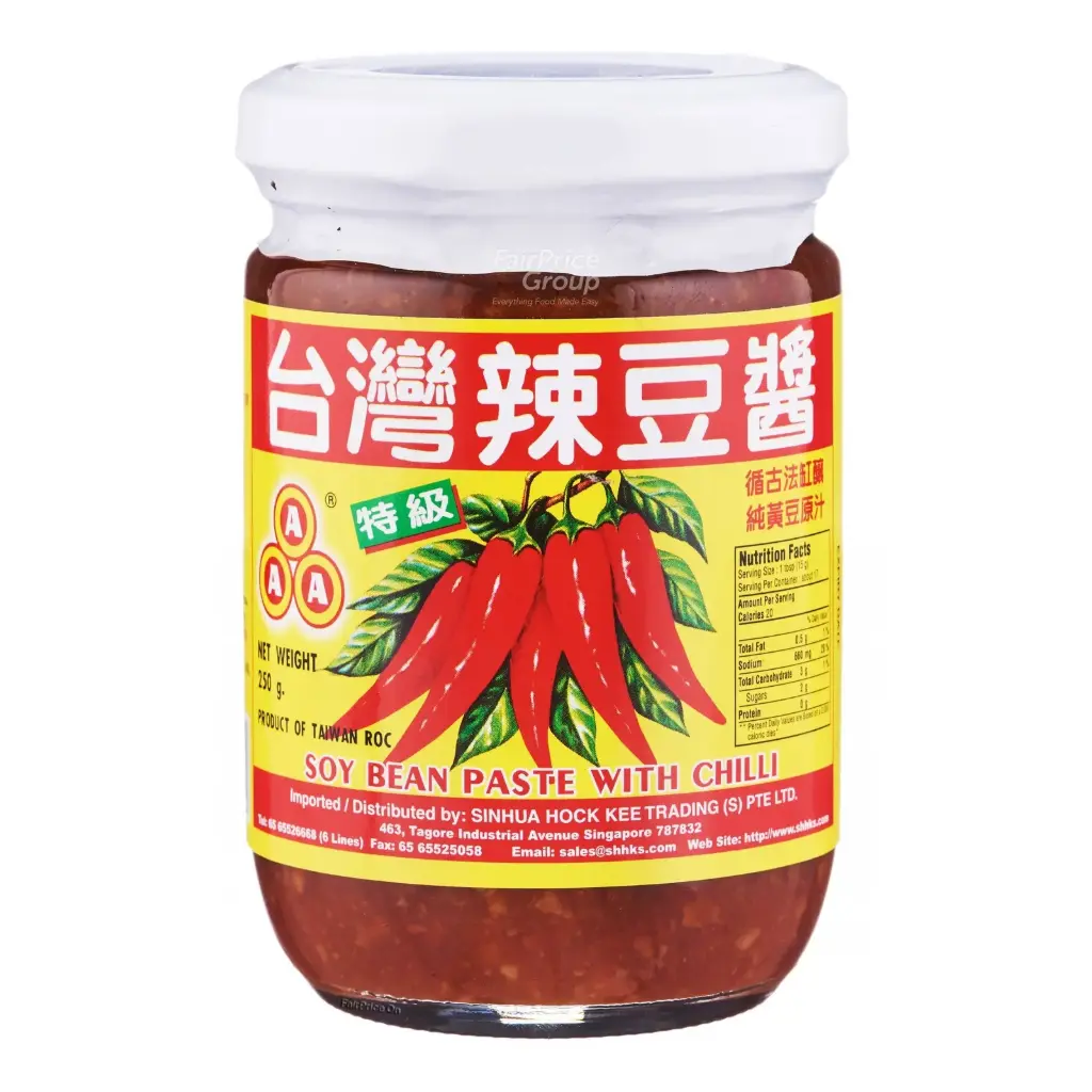 250g 3A Soya Bean Paste With Chilli 台湾辣豆酱
