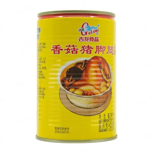 [Pork.CanFd_020] 397g Gulong Pork Leg With Mushrooms 古龙香菇猪脚腿