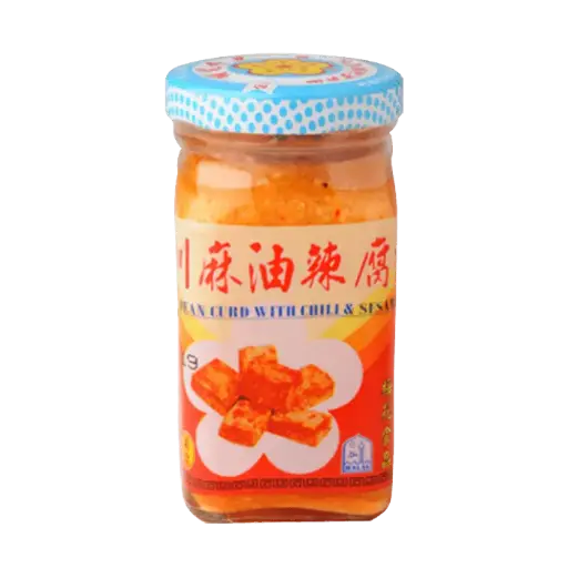 [BeanCurd.Paste_002] 130g Mei Hua Sichuan Bean Curd W Chilli & Sesame 梅花四川辣腐乳